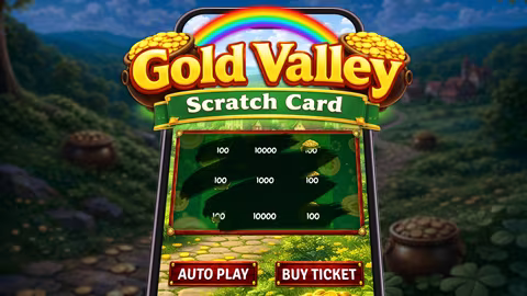 Gold Valley scratch card art