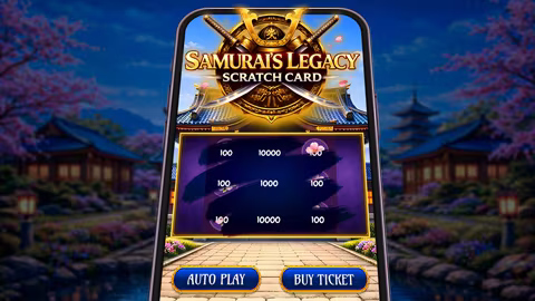 Samurai's Legacy scratch card art